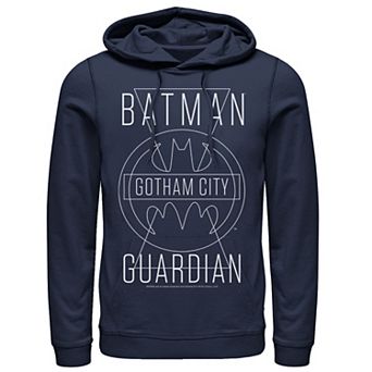 Men's DC Comics Batman Gotham City Guardian Text Poster Hoodie