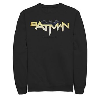 Men's DC Comics Batman Modern Chest Text Logo Sweatshirt