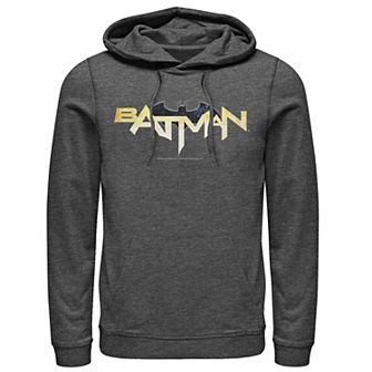 Men's DC Comics Batman Modern Chest Text Logo Hoodie