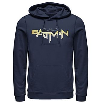 Men's DC Comics Batman Modern Chest Text Logo Hoodie