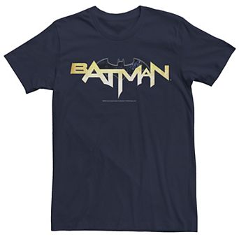 Men's DC Comics Batman Modern Chest Text Logo Tee
