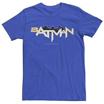 Men's DC Comics Batman Modern Chest Text Logo Tee