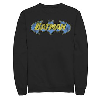 Men's DC Comics Batman Bold Distressed Text Logo Sweatshirt