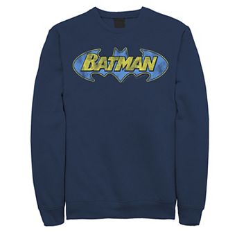Men's DC Comics Batman Bold Distressed Text Logo Sweatshirt