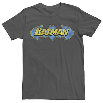 Men's DC Comics Batman Bold Distressed Text Logo Tee
