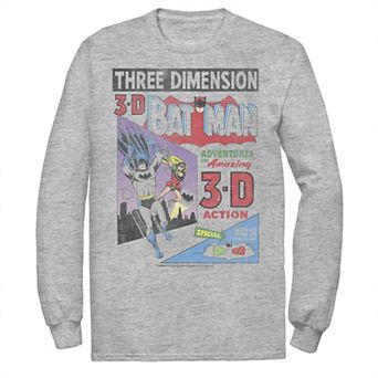 Men's DC Comics Batman Three DiMen'sion Vintage Comic Cover Tee