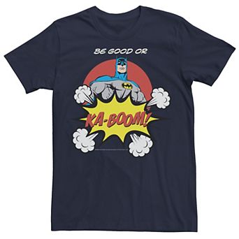 Men's DC Comics Batman Ka-Boom Pop Art Text Poster Tee