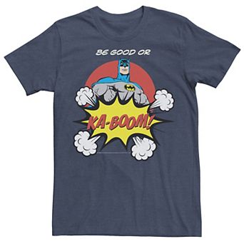 Men's DC Comics Batman Ka-Boom Pop Art Text Poster Tee