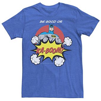Men's DC Comics Batman Ka-Boom Pop Art Text Poster Tee