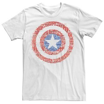Men's Marvel Captain America Glitched Shield Tee