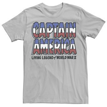 Men's Marvel Captain America Living Legend Of World War II Tee