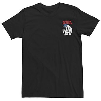 Men's Marvel Avengers Black Panther Pocket Logo Tee