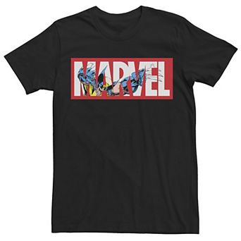 Men's Marvel X-Men Wolverine Logo Fill Tee