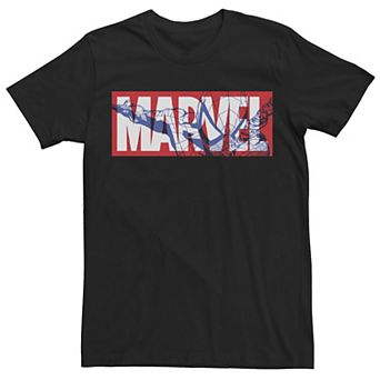 Men's Marvel Classic Logo Spider-Man Fill Tee