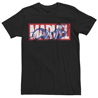 Men's Marvel Classic Logo Iron Man Fill Tee