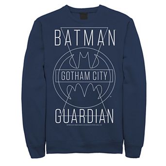 Men's DC Comics Batman Gotham City Guardian Text Poster Sweatshirt