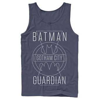 Men's DC Comics Batman Gotham City Guardian Text Poster Tank Top