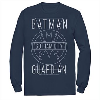 Men's DC Comics Batman Gotham City Guardian Text Poster Tee