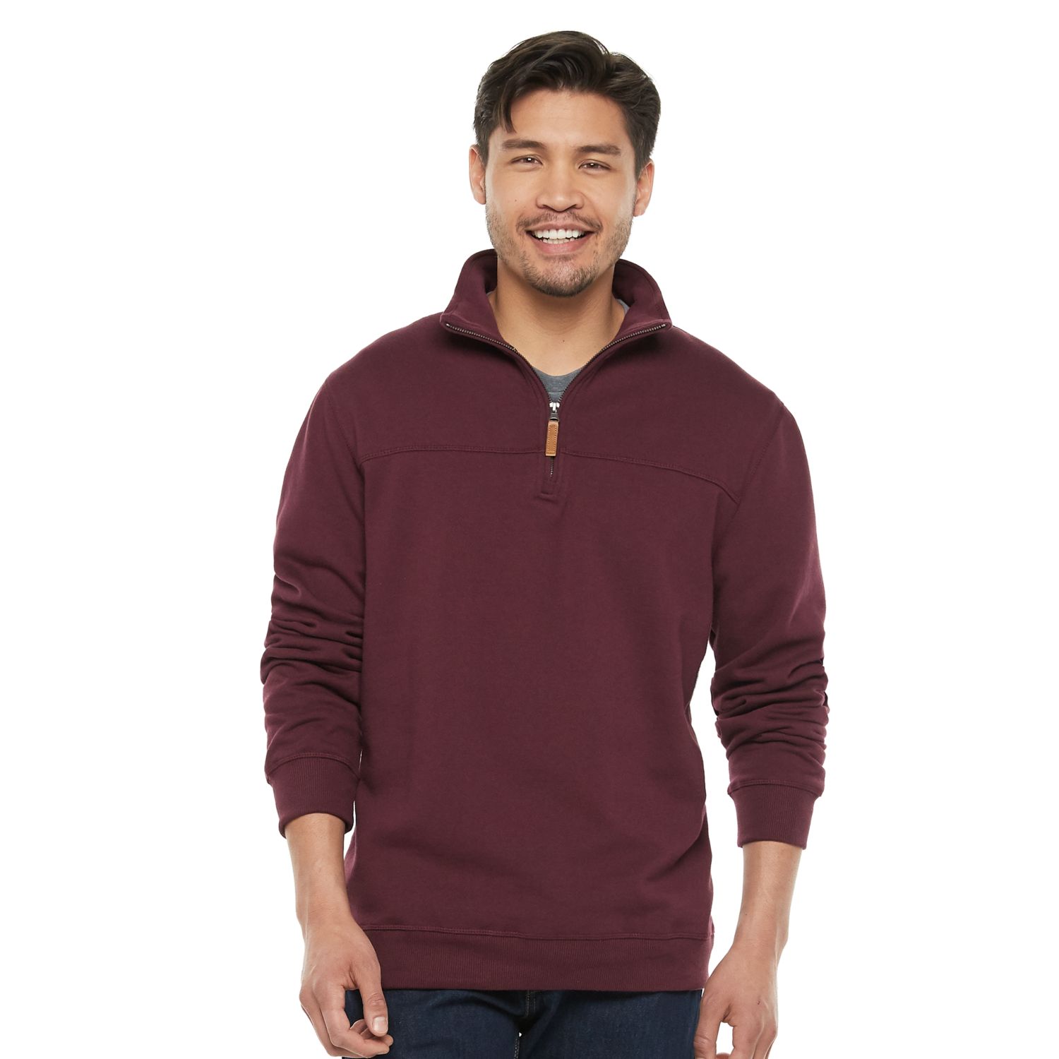 kohls mens quarter zip sweater