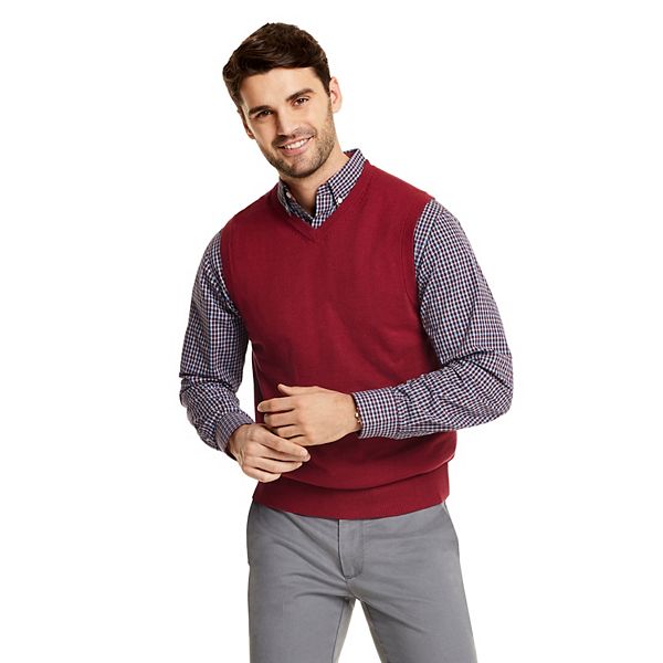 Voorkeursbehandeling inspanning Zending Men's IZOD Solid V-neck Sweater Vest