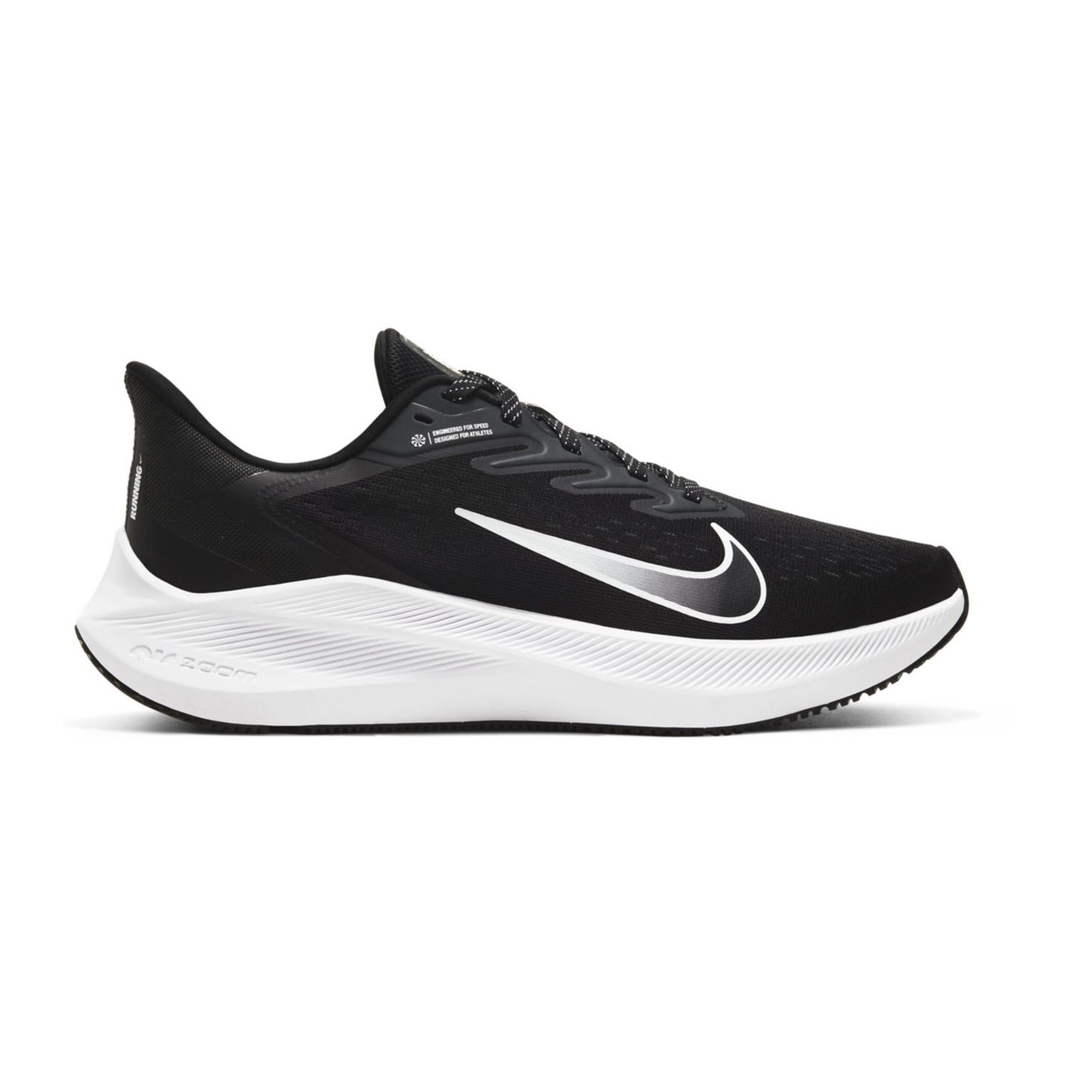 nike zoom black running shoes