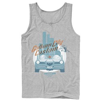Men's DC Comics Gotham City Customs Shop Poster Tank Top