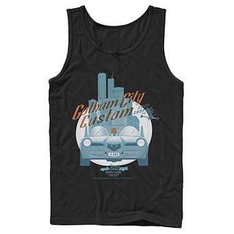 Men's DC Comics Gotham City Customs Shop Poster Tank Top