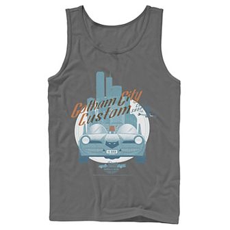 Men's DC Comics Gotham City Customs Shop Poster Tank Top