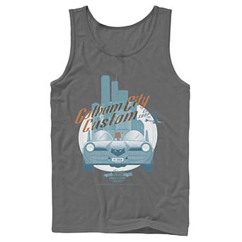 Men's DC Comics Gotham City Customs Shop Poster Tank Top