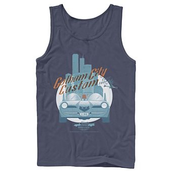 Men's DC Comics Gotham City Customs Shop Poster Tank Top