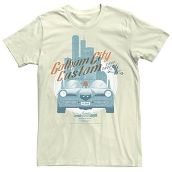 Men's DC Comics Gotham City Customs Shop Poster Tee
