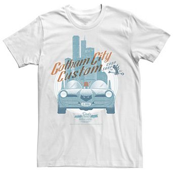 Men's DC Comics Gotham City Customs Shop Poster Tee
