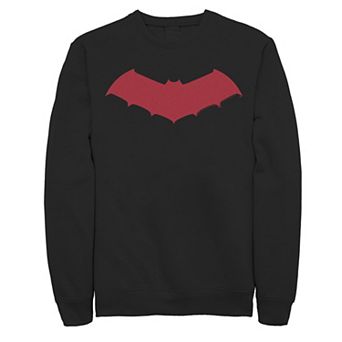Men's DC Comics Batman Red Chest Logo Sweatshirt