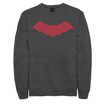 Men's DC Comics Batman Red Chest Logo Sweatshirt