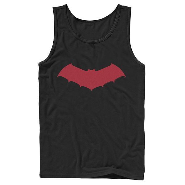 Men's DC Comics Batman Red Chest Logo Tank Top
