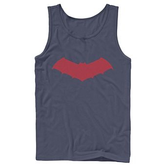 Men's DC Comics Batman Red Chest Logo Tank Top