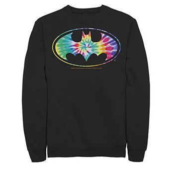 Men's DC Comics Batman Classic Tie Dye Bat Logo Sweatshirt