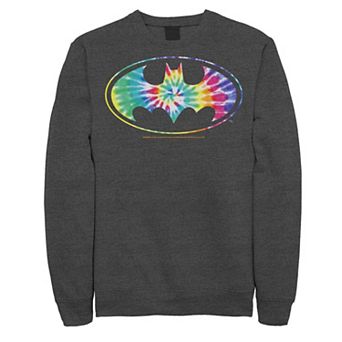 Men's DC Comics Batman Classic Tie Dye Bat Logo Sweatshirt