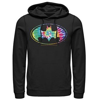 Men's DC Comics Batman Classic Tie Dye Bat Logo Hoodie