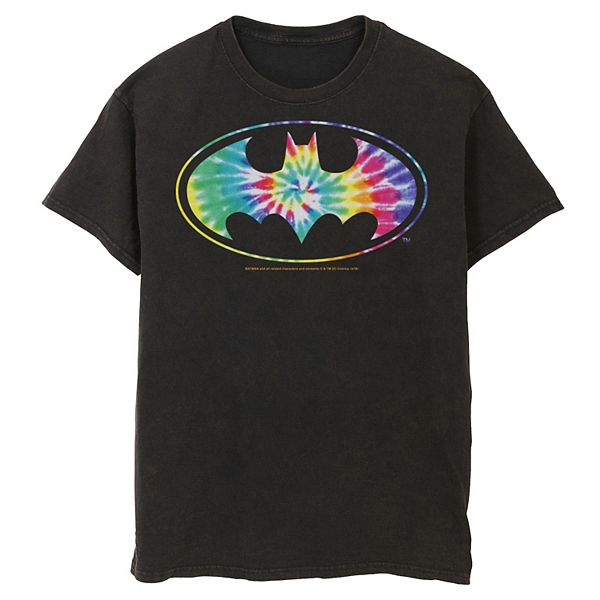 Men's DC Comics Batman Classic Tie Dye Bat Logo Tee