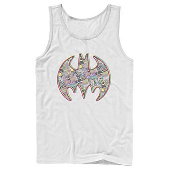 Men's DC Comics Batman Neon Comic Cover Logo Tank Top
