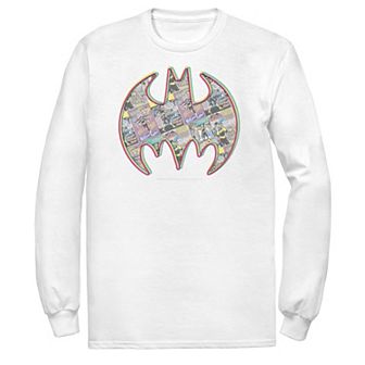 Men's DC Comics Batman Neon Comic Cover Logo Tee