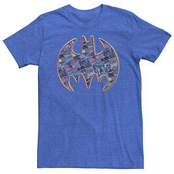 Men's DC Comics Batman Neon Comic Cover Logo Tee