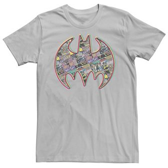 Men's DC Comics Batman Neon Comic Cover Logo Tee