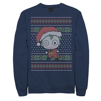 Men's DC Comics Chibi Joker Christmas Sweater Style Sweatshirt
