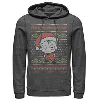 Men's DC Comics Chibi Joker Christmas Sweater Style Hoodie