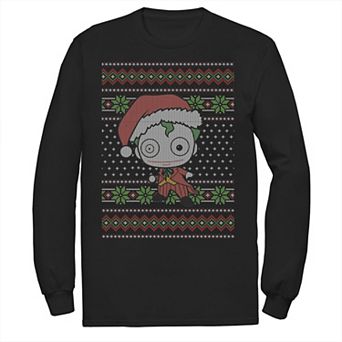 Men's DC Comics Chibi Joker Christmas Sweater Style Tee