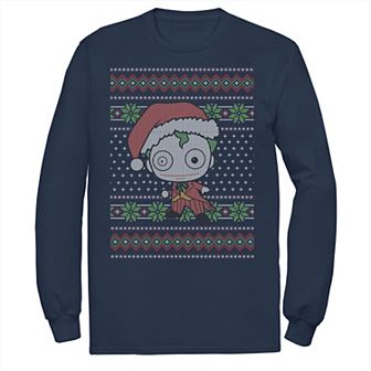 Men's DC Comics Chibi Joker Christmas Sweater Style Tee