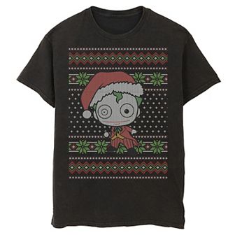 Men's DC Comics Chibi Joker Christmas Sweater Style Tee