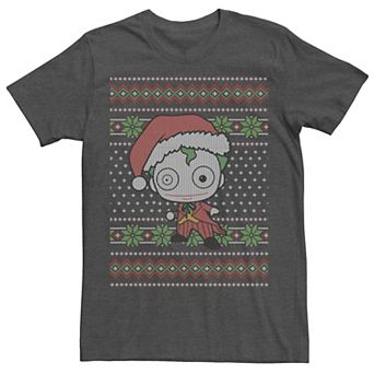 Men's DC Comics Chibi Joker Christmas Sweater Style Tee